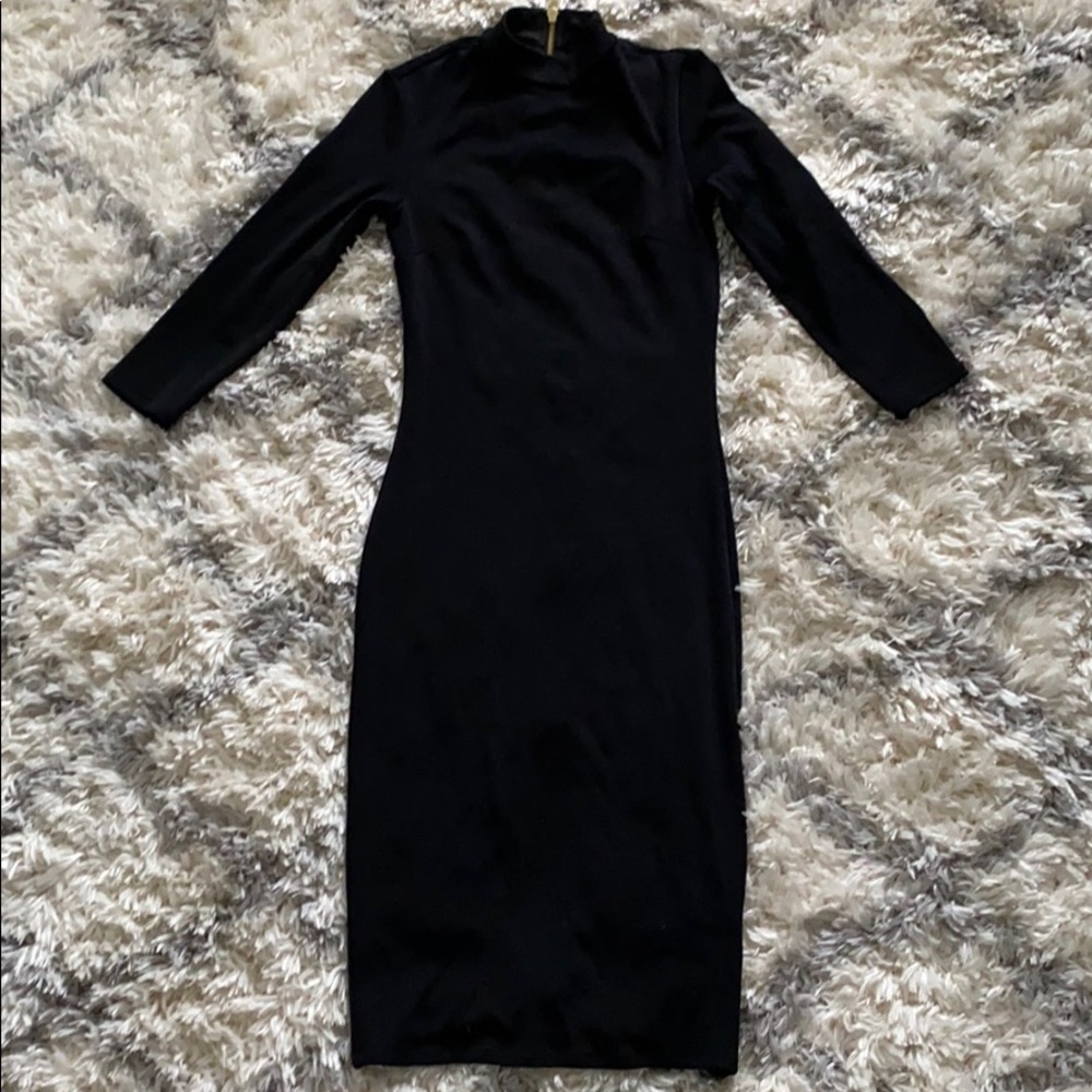 Black Backless BodyCon Dress